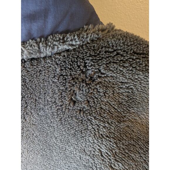 LL Bean Mountain Hi Pile Fleece Vest Charcoal Gray Sherpa Full Zip Medium Women - Picture 3 of 8